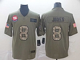 Nike Giants 8 Daniel Jones 2019 Olive Camo Salute To Service Limited Jersey,baseball caps,new era cap wholesale,wholesale hats